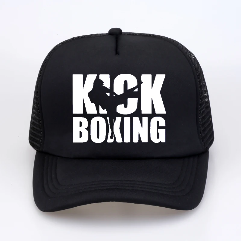 Летняя мужская и женская бейсбольная кепка Kick Boxinger MMA, Высококачественная бейсболка с буквенным принтом, крутая летняя бейсболка, сетчатая бейсболка, кепка для папы