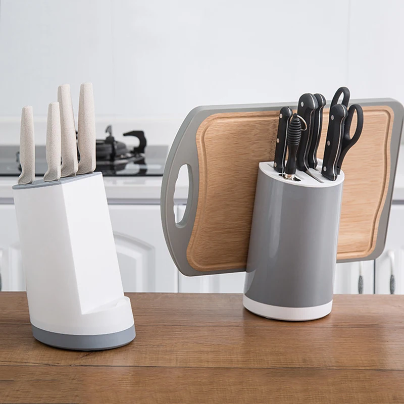 

Plastic Cooking Tools Storage Holders Racks Shelf Shelves Organizer Knives Knife Scissor Chopping Board Kitchen Accessories Item