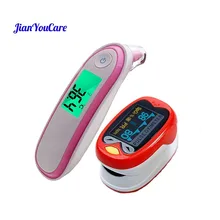Finger Pulse fingertip Oximeter children kids De Pulso De Dedo Pediatric oximetro SpO2 Saturation Meter Ear Forehead Thermometer