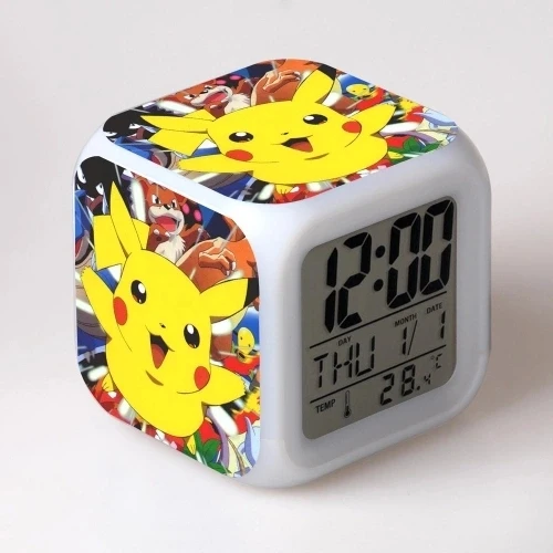 

Novel Pokemon Pikachu Digital Alarm Clock Night Light