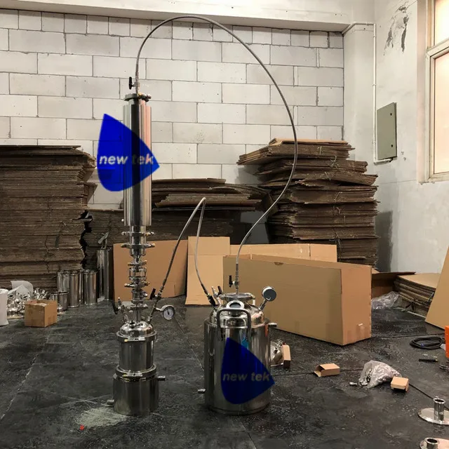 1LB нержавеющая сталь Jacketed Закрытая петля бутан экстрактор с Jacketed восстановления бак девоском колонка
