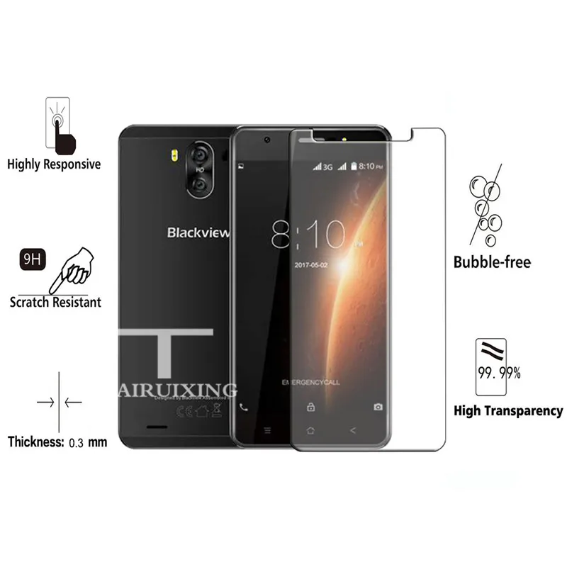 9H закаленное стекло дл Blackview R6 Lite Защитная пленка для экрана Lite/R6 5 5&quot|Защитные