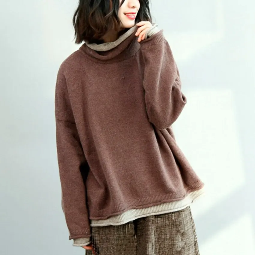 Mferlier, женский зимний свитер, водолазка, женские топы, большие размеры, корейские женские свитера и пуловеры, рукав летучая мышь, Топ