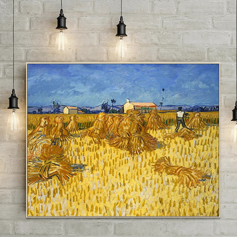 Vincent van Gogh коллекция работ пейзаж холст художественный принт постер настенные