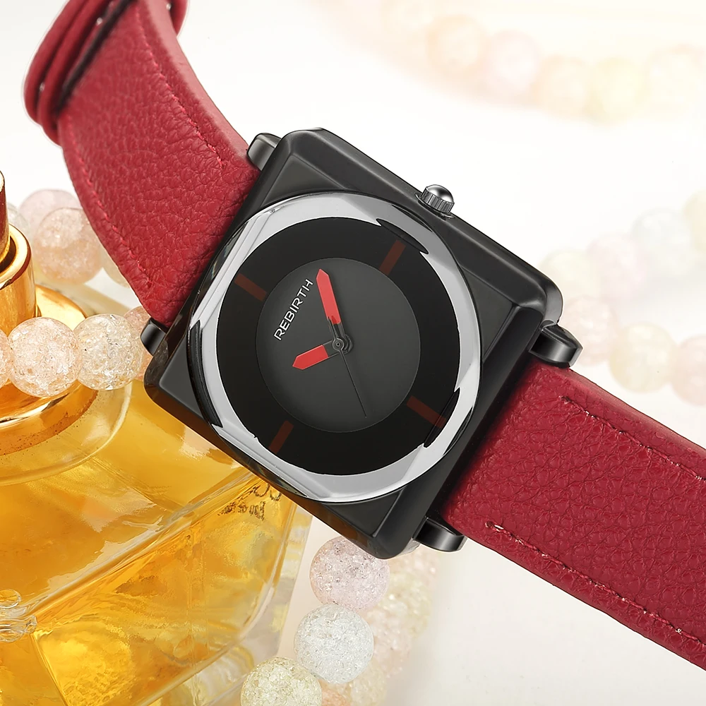 2019 Top Brand Square Women Bracelet Watches Contracted Leather Crystal WristWatches Women Dress Ladies Quartz Clock Dropshiping - Image 4