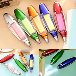 

FangNymph Cute 3 in 1 Multifunction Ballpoint Pen Creative Light Pen With Memo Pad For Kids Gift school Stationery
