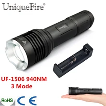 UniqueFire 1506 IR 940NM Светодиодная лампа фонарь с приближением, мини-Инфракрасный фонарик 20 мм выпуклая линза факел, Фонари, освещение на кэмпинге