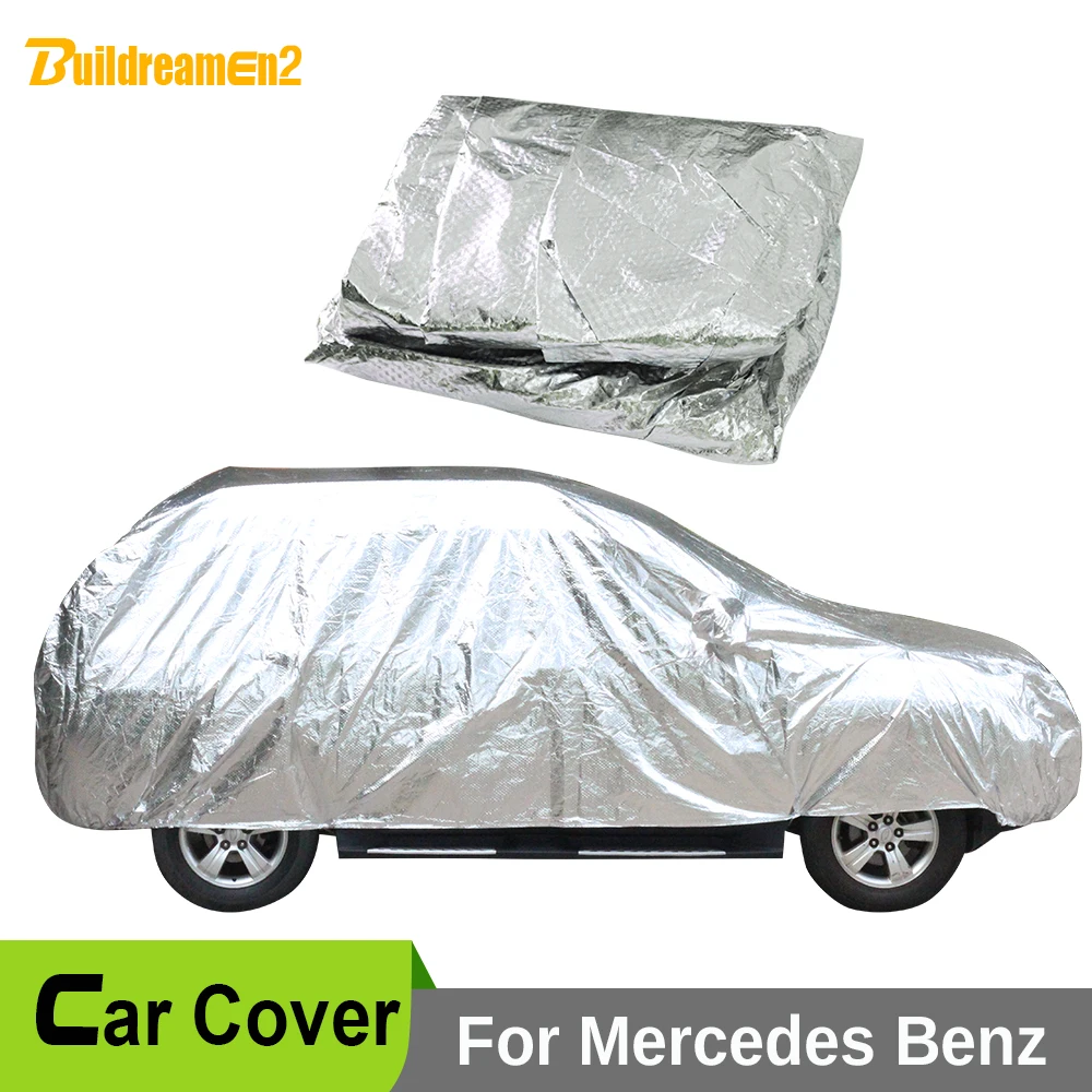 

Buildreamen2 Full Car Cover Sun Anti-UV Snow Rain Hail Scratch Resistant Covers Waterproof For Mercedes-Benz GL 400 350 500 AMG