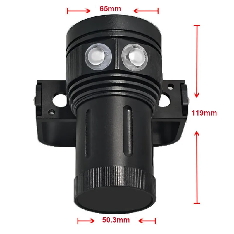 Светодиодный светильник для дайвинга 6 CREE XHP70/90 светодиодный светильник для фото и видео 100 лм подводный м водонепроницаемый тактический фонарь