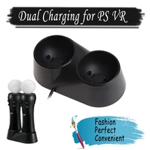 Для PS VR двойная USB зарядная док-станция Подставка для зарядки Держатель для PS4 playstation 4 VR PS VR пульт дистанционного управления