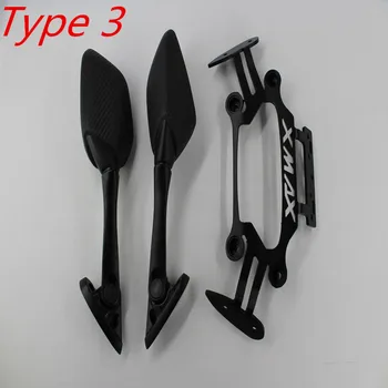 

Motorcycle GPS Phone Stand Bracket Navigation Plate Bracket Rearview Mirrors Cap Cover 2017-2019 For Yamaha XMAX300 400 250 125