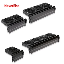

NEW TY Aquarium Fish Tank Cooling Fan System Chiller Control Reduce Water Temperature 1/2/3/4 Fans Set Cooler Marine aquarium
