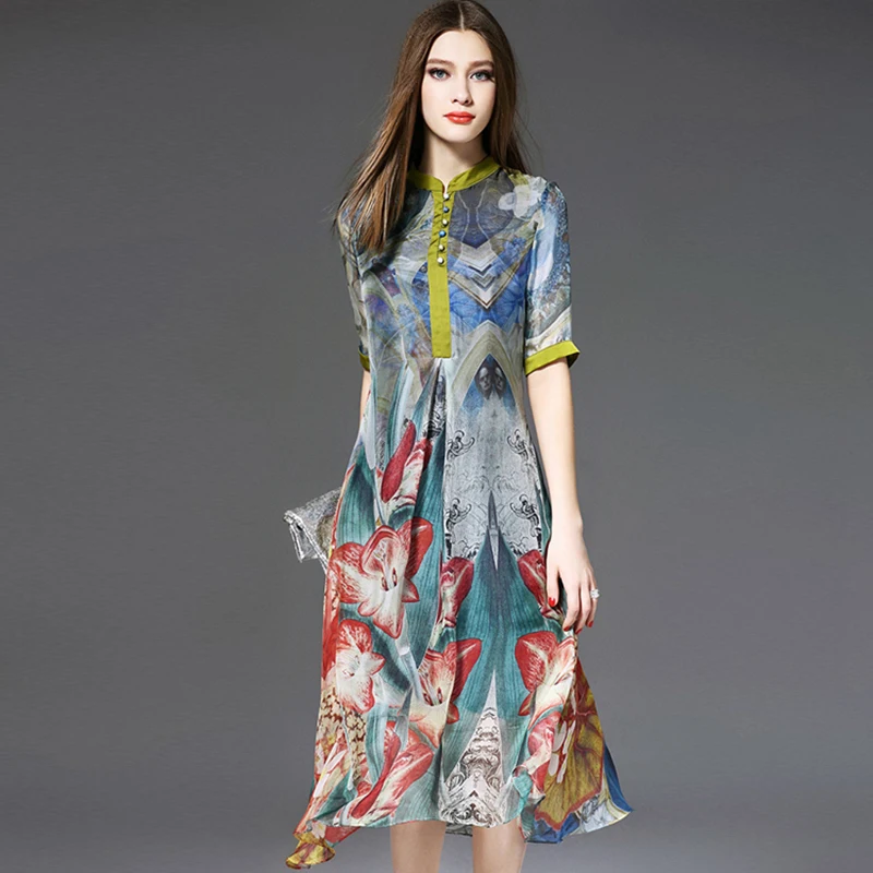 silk patchwork robe