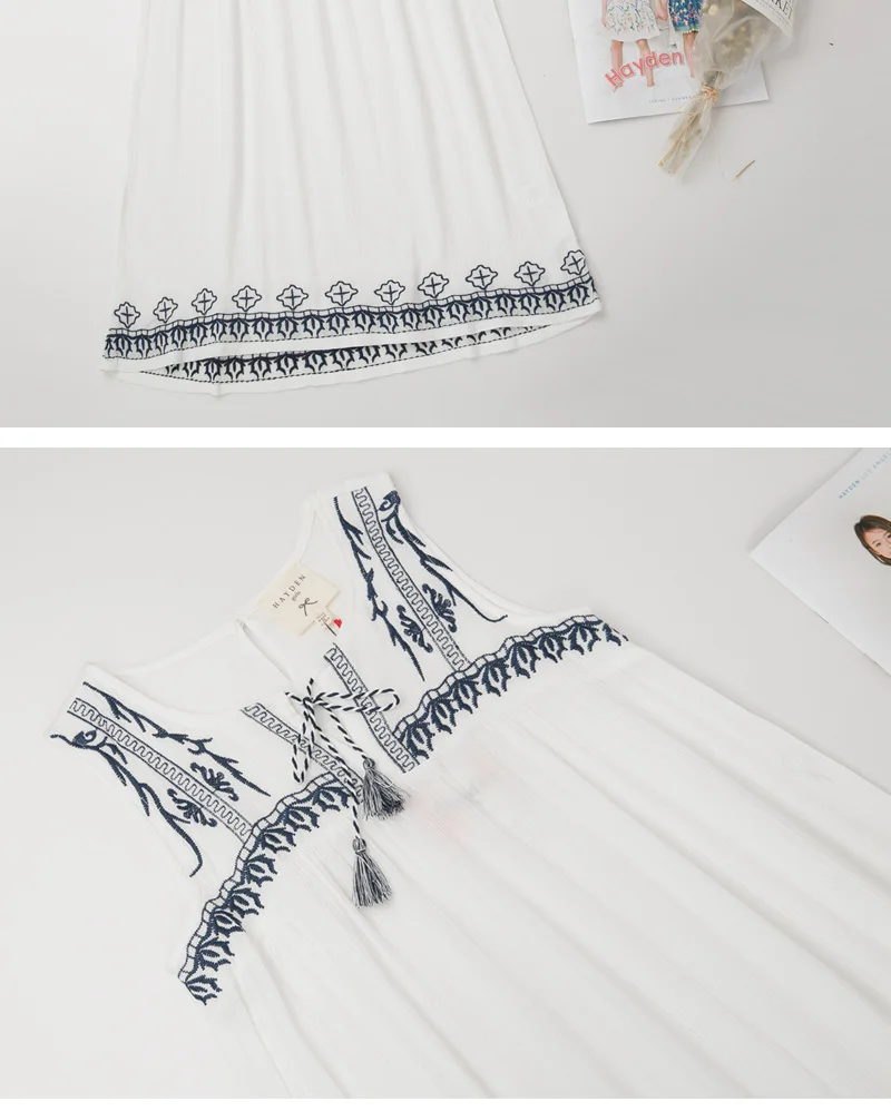 girls embroidered dress G3392-12