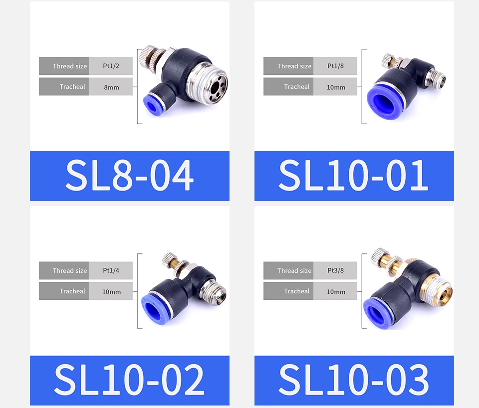 1 шт. Пневматический быстрый соединитель PCF PC PL SL PB 4 мм-12 мм шланг Воздушный фитинг 1/" 1/8" 3/" 1/2" BSPT Мужская резьба трубопроводная муфта