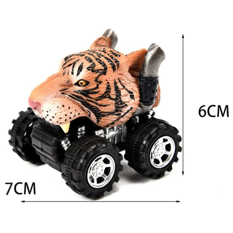 Модель автомобиля в стиле животного маленькая игрушечная машинка автомобиль животное тяните назад Автомобили с большими колесами колеса творческие подарки для детей