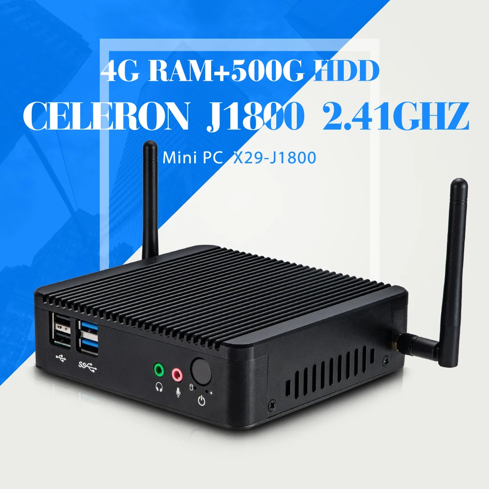 J1800 dual core 4g ram 500g hdd+wifi Thin Client Cheap Mini Desktop PC Smallest Computer Mini Thin Client Mini Desktop