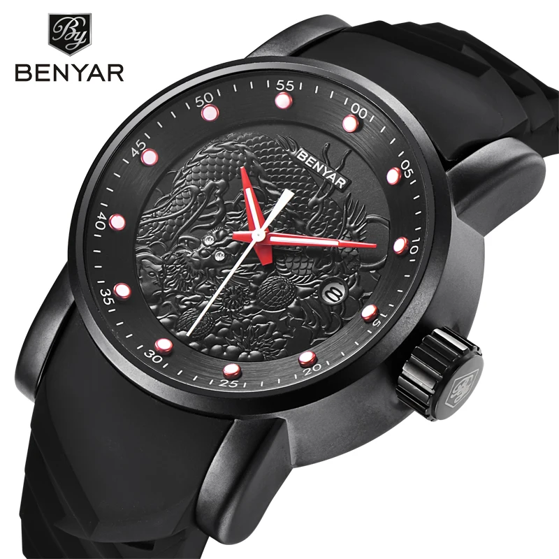

BENYAR Mens Watches Top Brand Luxury Quartz Watch Fashion Casual Business Watch Male Wristwatches Quartz-Watch Relogio Masculino