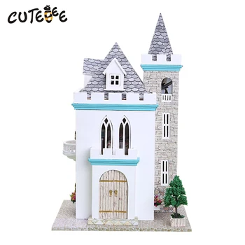 

DIY Doll House Wooden Doll Houses Miniature Dollhouse Furniture Kit Toys for Children Gift Doll Houses Home Decor Craft K012
