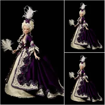 

2017 New!Blue 19 Century Victorian Dress1860S Scarlett Civil War Southern Belle dress Cosplay Halloween dresses US4-36 C-917