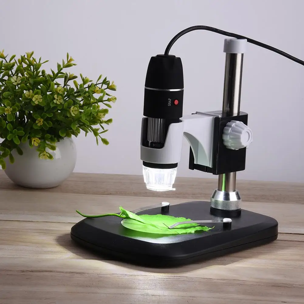 

USB Digital Microscope 500X 1000X 8 LED Endoscope Magnifier Camera With HD CMOS Sensor Lift Stand Ruler Microscopio Usb Digital