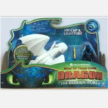 Figurines Dragon Light Fury blanches, 9