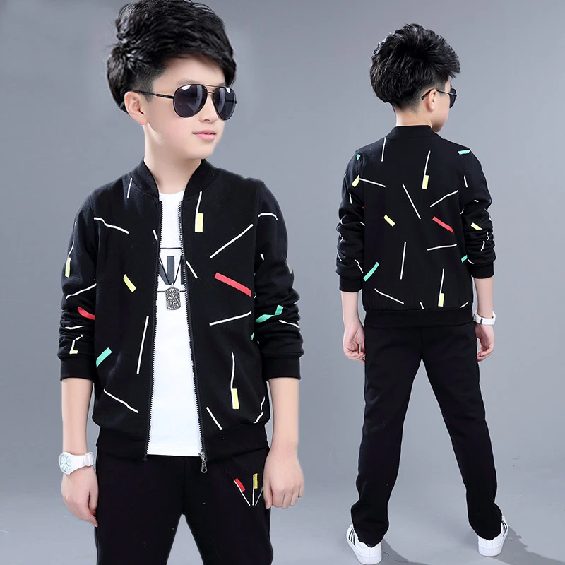 Boys Clothing Sets Spring Autumn Children Sport Suits Long Sleeve Boys Clothes 3 PCS Kids Tracksuit 4 6 8 10 11 12 13 Years