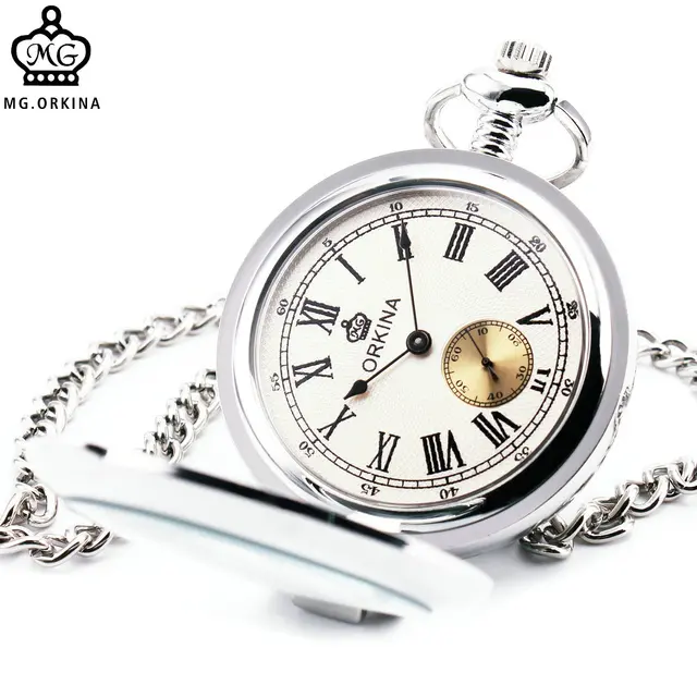 2018 Men Women Quartz Pocket Watch Full Hunter Silver Stainless-steel Case Metro 2018 Men Women Quartz Pocket Watch Full Hunter Silver Stainless-steel Case Metro