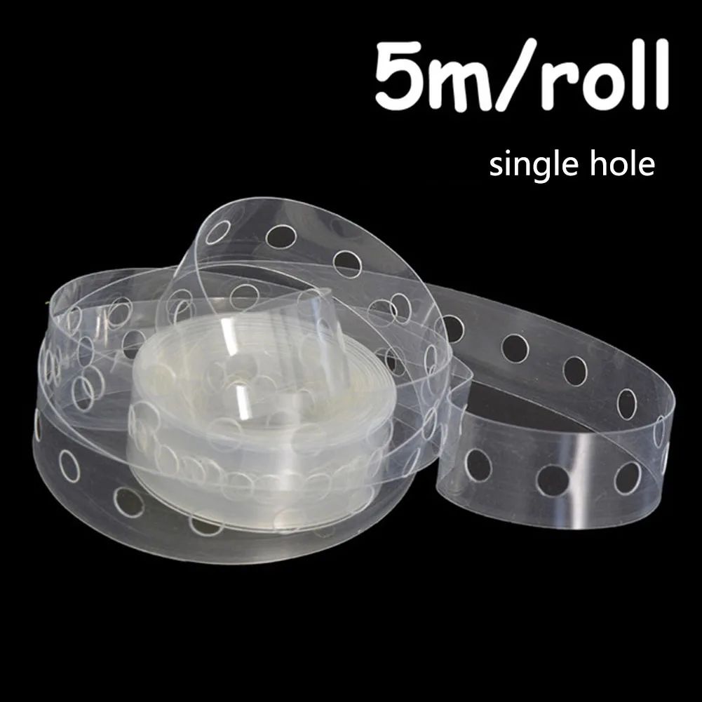 5 M/Roll отверстия Латекс полоска для воздушных шаров из резины Свадьба/День рождения фон с воздушными шарами декоративный шар цепи украшение арки - Цвет: Signal Hole