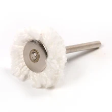 10 шт./компл. Мини 25 мм Диаметр НЕОБРАБОТАННАЯ хлопчатобумажная нить Шлифовальная головка T Тип шлифовки и полировки защищает от ветра и пыли щетка для удаления подушка для полировки