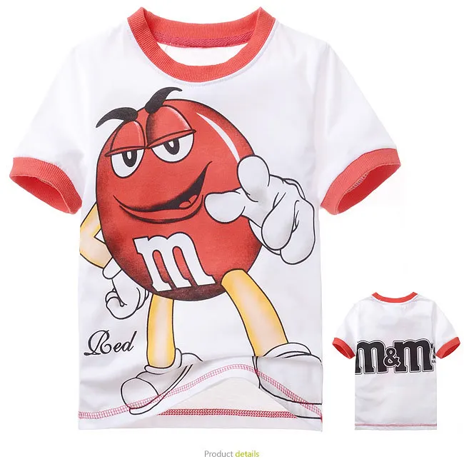 Спортивные Футболки для детей с изображением M&ampM's|top kids|children boykids tops |