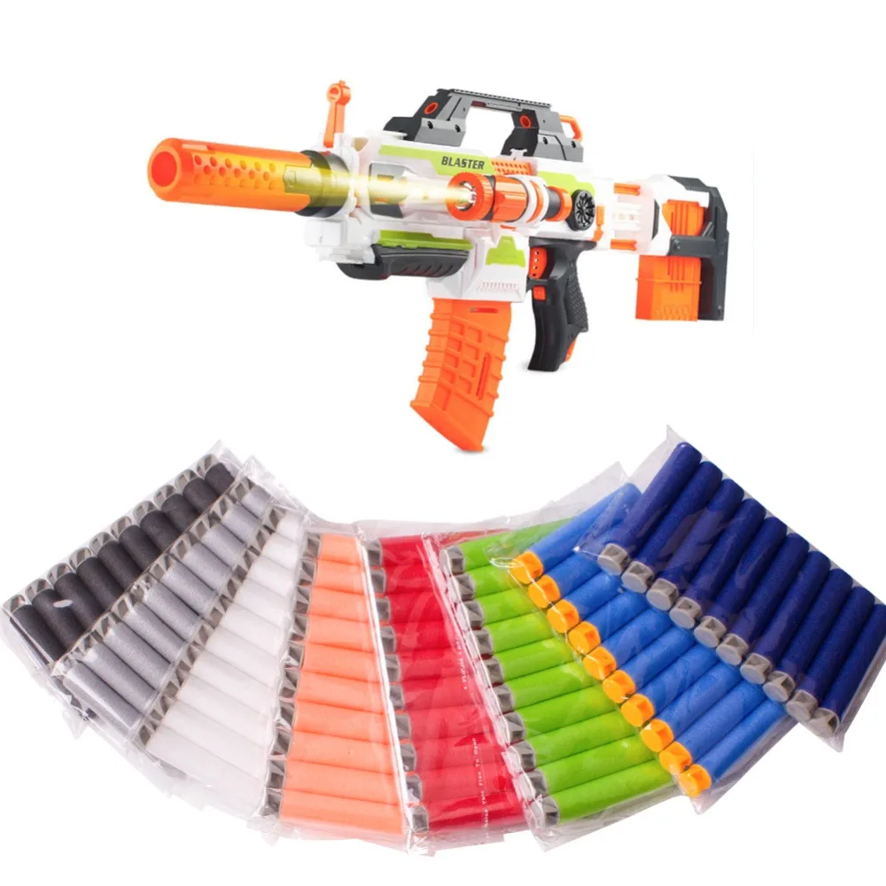 200 шт 7,2 см заправка пенные дротики пули для Nerf/N-strike элитная Серия бластеров Малыш для Nerf игрушка пистолет запасной пакет