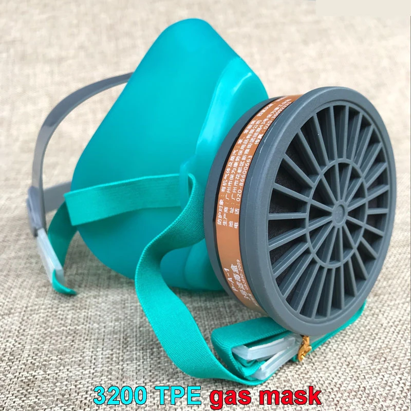 3200 TPE Respirator Gas Mask Self priming Filter gas Mask Industrial
