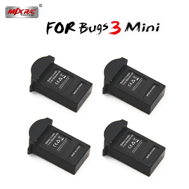 

1/2/3/4 шт., литиевая батарея 7,4 В 850 мАч для MJX B3 Mini Bugs 3, запасные части для бесщеточного мини-квадрокоптера, литий-полимерная батарея 7,4 В 850 мАч
