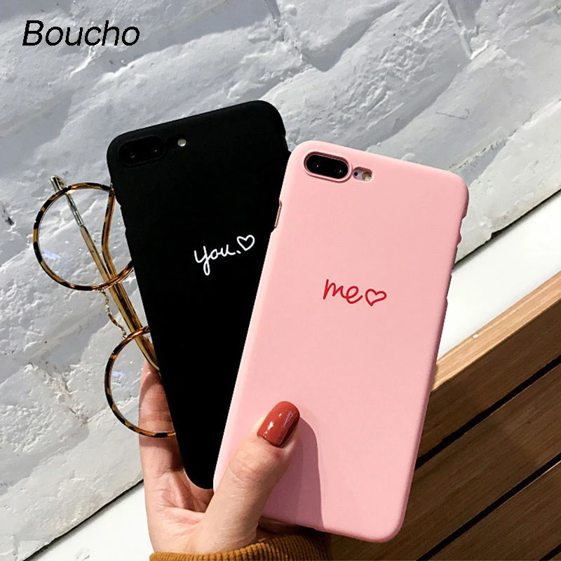 Чехол для телефона Boucho iphone X чехол 6 S 7 8 Plus ультра тонкий жесткий из поликарбоната