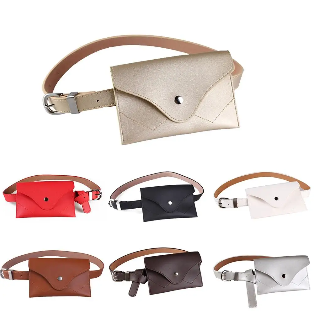

Simple Fashion Waist Packs Pocket Bags Decoration Ladies Belt Wild Waist Bag Accessories Thin Girdle Pack Belt Bag Phone Pouch