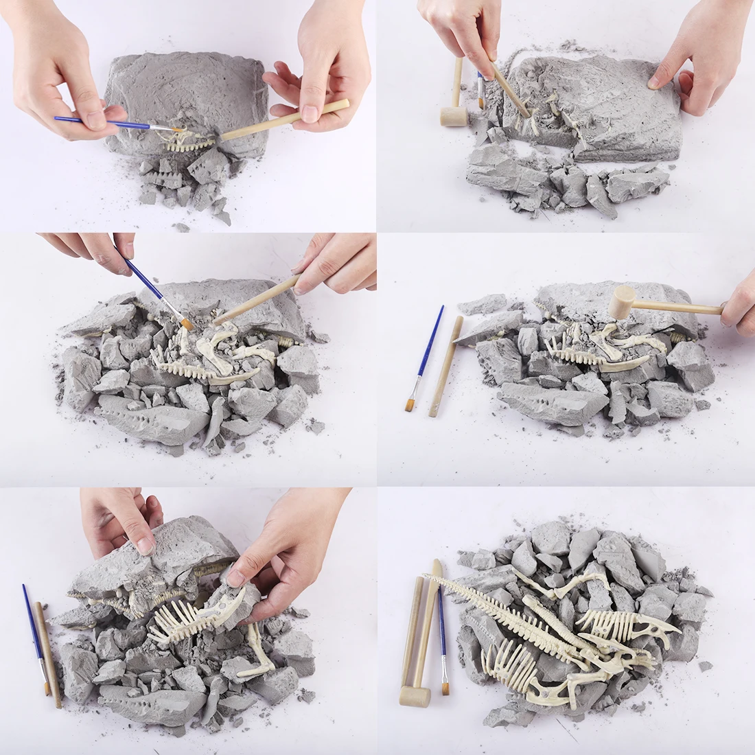 Parasaurolophus Children Creative Educational Dinosaur Archaeology Excavation Science History Educational Toys For Children