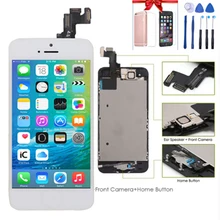Full Assembly LCD for iPhone 5S Screen Display Replacement Touch Digitizer for iPhone 5S Display+Home Button+Front Camera Full Assembly LCD for iPhone 5S Screen Display Replacement Touch Digitizer for iPhone 5S Display+Home Button+Front Camera