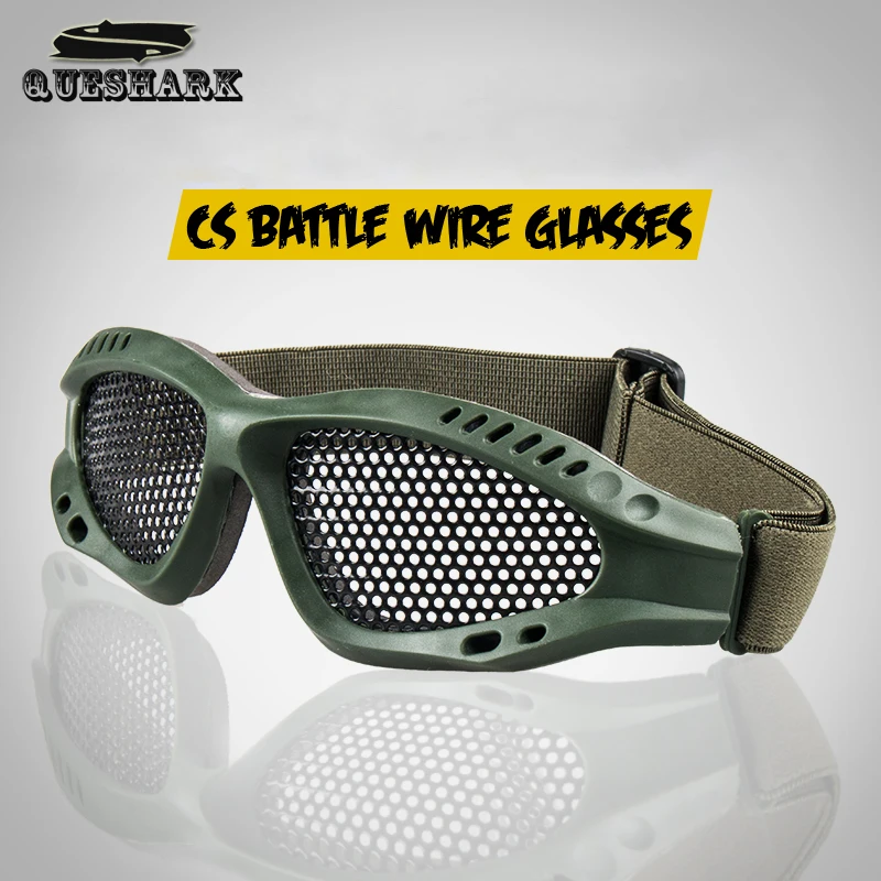 

Tactical Glasses Camping Cycling Steel Mesh Eyes Protective Goggles Eye Protective Metal Mesh for CS Game Airsoft Safety Eyewear