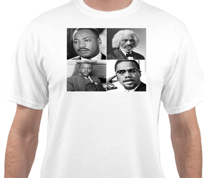 

Martin Luther King MLK Black History Malcolm X Marcus Garvey T-Shirt Tee tshirt discout hot new top free shipping t-shirt
