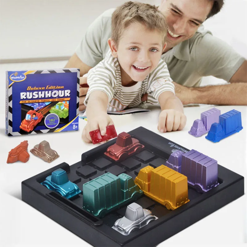 

Rushhour Traffic jam time Rush hour Playing Children's thinking logic clearance game puzzle toy board game for kids