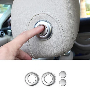 

4pcs Inner Seat Headrest Adjust Cover Trim For Mercedes-Benz GLC Class X205 2016-2017 & C Class W205 2015-2017