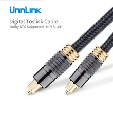 Unnlink цифровой SPDIF волокна Toslink оптический аудио кабель 1 м 2 м 3 м 5 м для Apple ТВ Blu-Ray PS4 DVD ноутбук проектор для домашнего кинотеатра