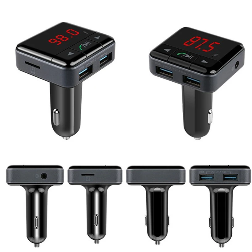 Bluetooth автомобильный комплект MP3 fm-передатчик радио BC12B Aux поддержка телефона
