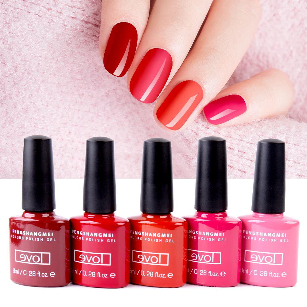 

New Arrival fengshangmei 8ml UV Varnish Gel Lak Shining Nail Gel Lucky Nail Polish Popular Nails Gel Uv Colors
