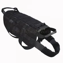 Полицейская K9 тактическая тренировочная собачья жгут Molle жилет пакеты пальто 4 цвета S-XL уличная Военная охотничья одежда для собак несущий подшипник