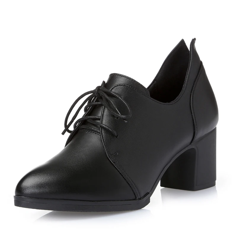 

2019 New Spring/Autumn Genuine Leather Woman Oxford Shoes British Style Vintage Cut-Outs Shoes Casual Oxford Shoes for Wome