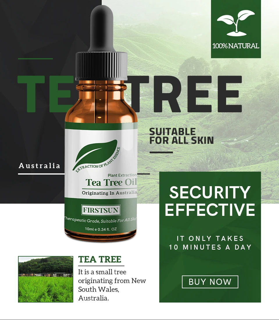 

Tea Tree Essential Oil Pure Organic Moisturizing Massage Oil Anti-wrinkle Removal Acne Shrink Pores Repair Essential Oil TSLM1