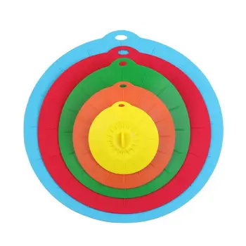 

Set of 5 silicone Microwave bowl cover cooking pot pan lid CoverSilicone food wrap cooking tools kitchen utensil