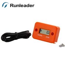 Runleader цифровой Водонепроницаемый Индуктивный счетчика для газовых Двигатели для автомобиля морской водный мотоцикл бензопилой chipper румпель Снегоход Мотоцикл